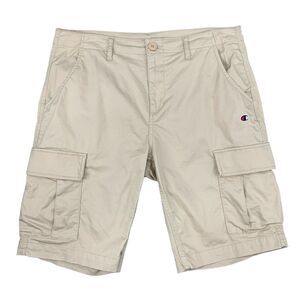 Champion Shorts Mens L Large Sand Beige Stretch Cotton Rochester Bermuda Cargo